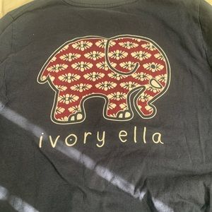 Ivory ella navy long sleeve